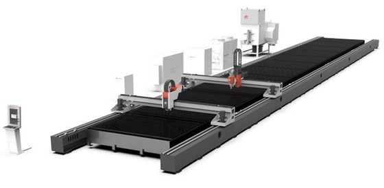 Técnica de montaje experimentada y máquina de corte láser CNC para área de corte grande