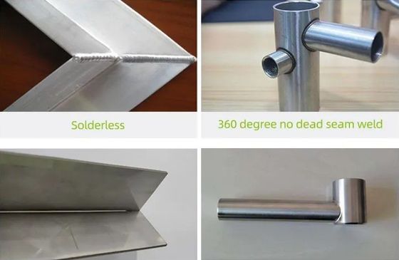 Saldadora láser de fibra de aluminio de cobre SS CS MS con sistema de enfriamiento por aire de 1500W de mano