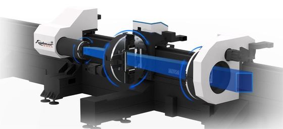Máquina de corte por láser de tubos sin residuos de material y software de control FSCUT5000B