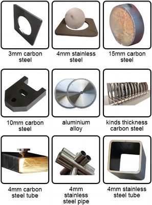 Materiales metálicos Aplicables Máquina de corte láser CNC de alta velocidad y gran variedad de piezas