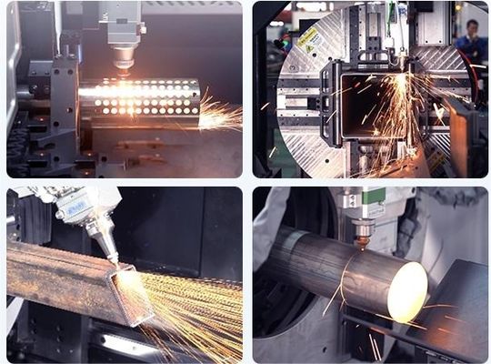 Máquina de corte láser de fibra de tubo de corte rápido con velocidad nominal de rotación de 120 r/min