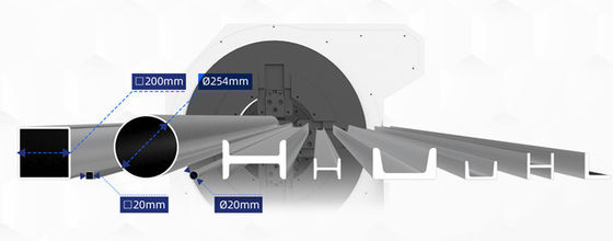 Máquina de corte por láser de tubos de acero inoxidable para tubos y perfiles metálicos a alta velocidad