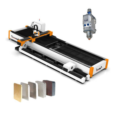 Máquina de corte de fibra de aluminio con cortador rotativo de tubo de metal cortado con láser de bajo mantenimiento