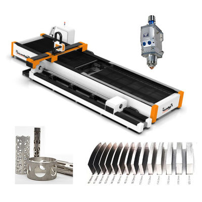 Máquina de corte de fibra de aluminio con cortador rotativo de tubo de metal cortado con láser de bajo mantenimiento