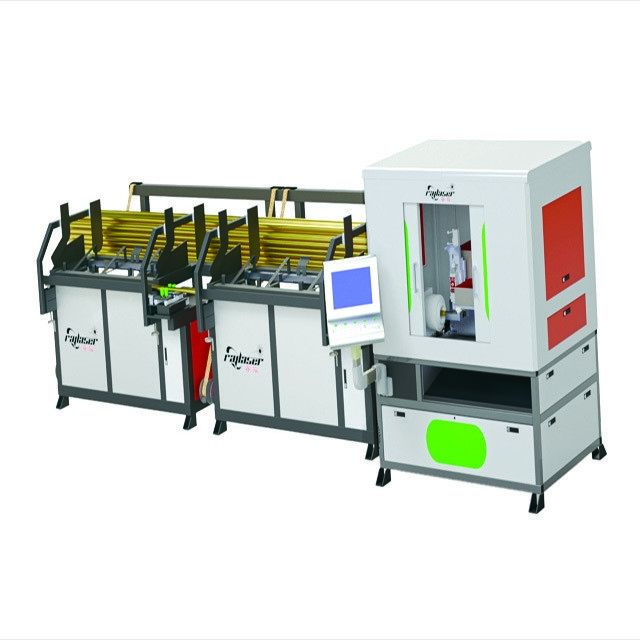 Máquina de corte por láser de fibra para tubos de acero 1kw 2kw 3kw con dispositivo rotativo